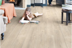 Ламінат Quick-Step Impressive Ultra Дуб бежевий розпиляний, 32 клас, фаска 4v, вологостійкий, 12*190*1380 мм